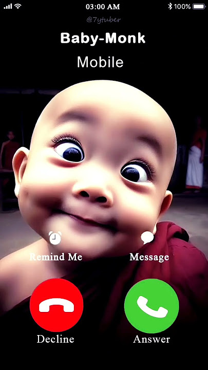 Baby Monk Call | Cute Baby #ringtone #smartphone #bgmringtone