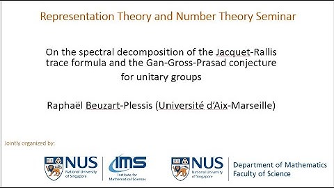 Talk by Raphaël Beuzart-Plessis (Université d’Aix-Marseille,France)