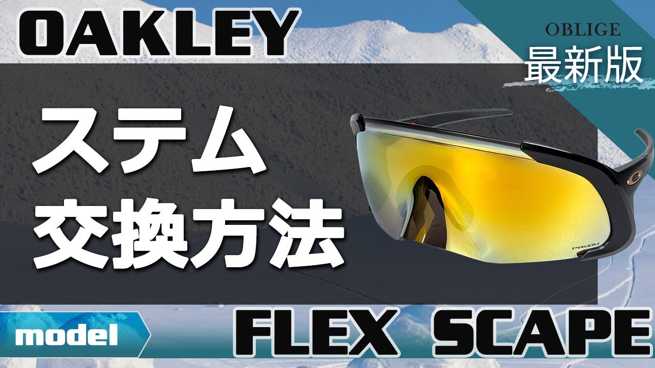 FLEX SCAPE ステム・ガスケット・ノーズ交換編 】 オークリーゴーグル 