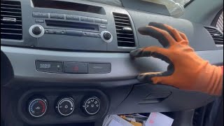 Dash Molding Removal On 10Th Gen Mitsubishi Lancer