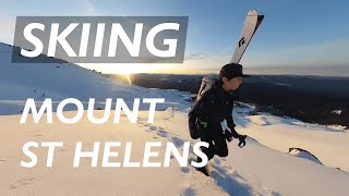 Mt St Helens | Climbing and skiing a volcano in winter