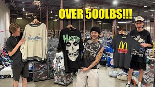 We Picked Over 500LB's Of VINTAGE CLOTHING!!!