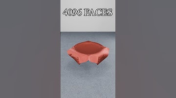 From 256 to 65k Faces: The Evolution of a 3D Simulation #satisfying