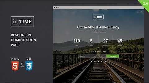 inTime - Responsive Coming Soon Template | Themeforest Website Templates and Themes