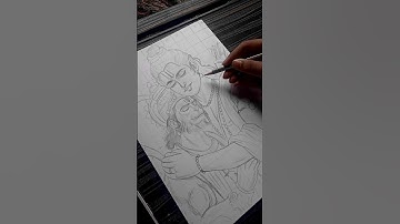 Lord Ram and Hanuman Drawing ❤️#shorts #art #jaishreeram #hanuman #drawing