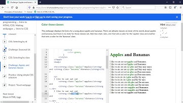 Intro to CSS Apples and Bananas