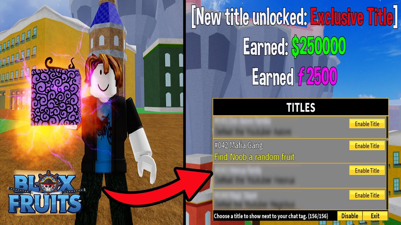 i unlocked EXCLUSIVE titles in Blox Fruits 
