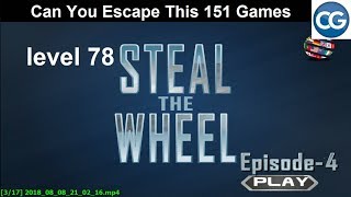 [Walkthrough] Can You Escape This 151 Games level 78 - Steal the wheel episode 4 - Complete Game screenshot 5