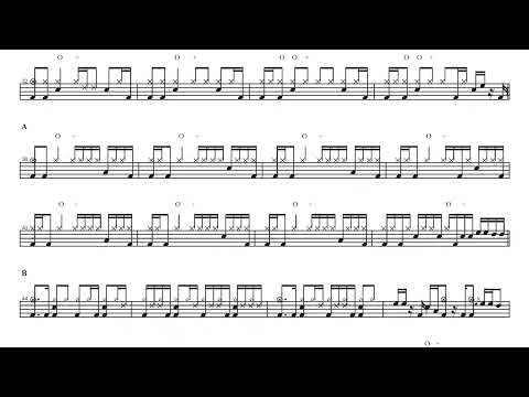 Two Ton Shoe Paper Bag Drum Score Drum Sheet Music 드럼악보