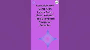🌐 Build an Accessible Web Page in 60 Seconds! ♿🔥 (HTML, CSS, JavaScript + ARIA) #shorts