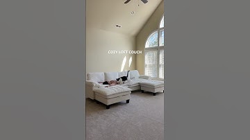 Time to transform this space into a cozy movie night loft 🛋️🤍 #home #couch #homeinspo #homeupgrade