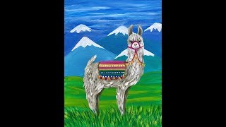 Llama Painting Lesson with Victoria Gobel