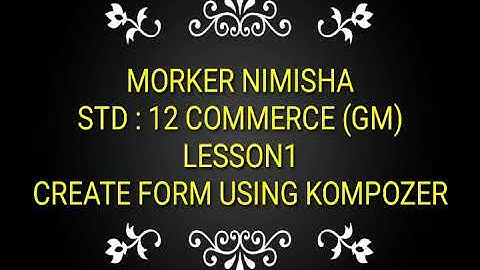 STD: 12 COMMERCE - GM - LESSON1(COMPUTER) #lpsavani || #lpsavani