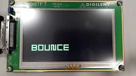 FPGA LCD animation: Bounce