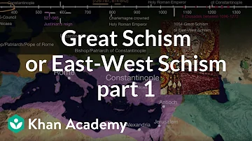 Great Schism or East-West Schism part 1 | World History | Khan Academy