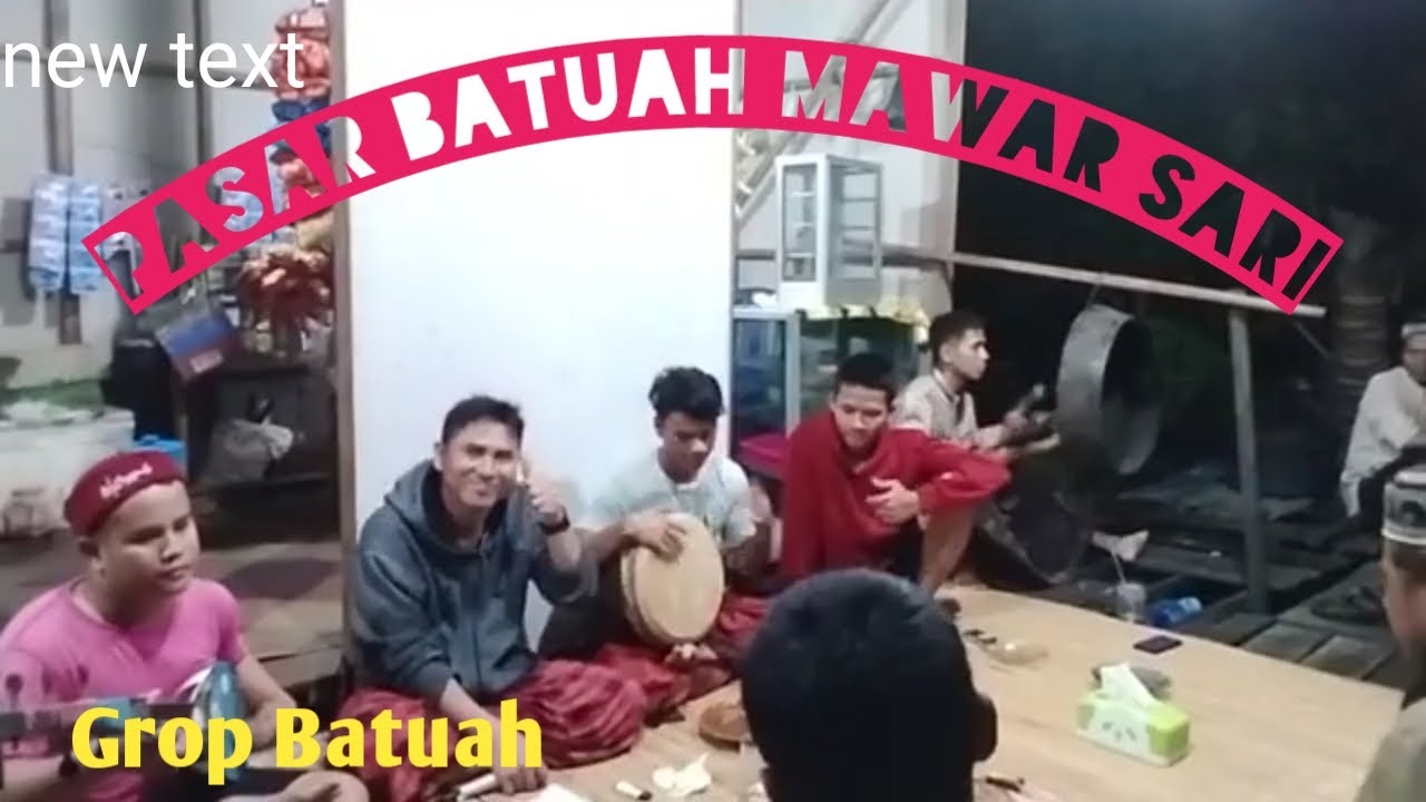 Bapanting Di Pasar Batuah Kampung Mawar Sari. KedatanganTamu. Dari tanah Grogot
