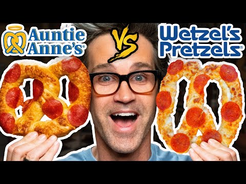 Auntie Anne's vs. Wetzel's Pretzels Taste Test | Food Feuds