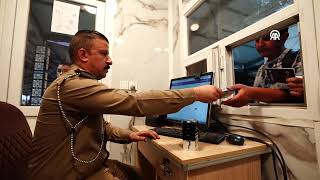 Iranians arriving in Iraq to attend the Arbaeen events are passing through passport control