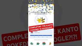 Completing the Kanto Pokedex in GOOGLE!?!? 🤯 #shorts #pokemon #google
