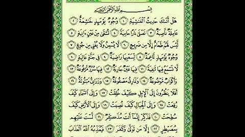 سوره الغاشيه 088 ماهر المعيقلي