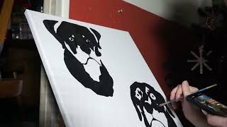 Tequila & Jazz SpeedPaint | Geometric Pet Painting Timelapse by Melissa Hilliker 5 views 6 months ago 1 minute, 15 seconds