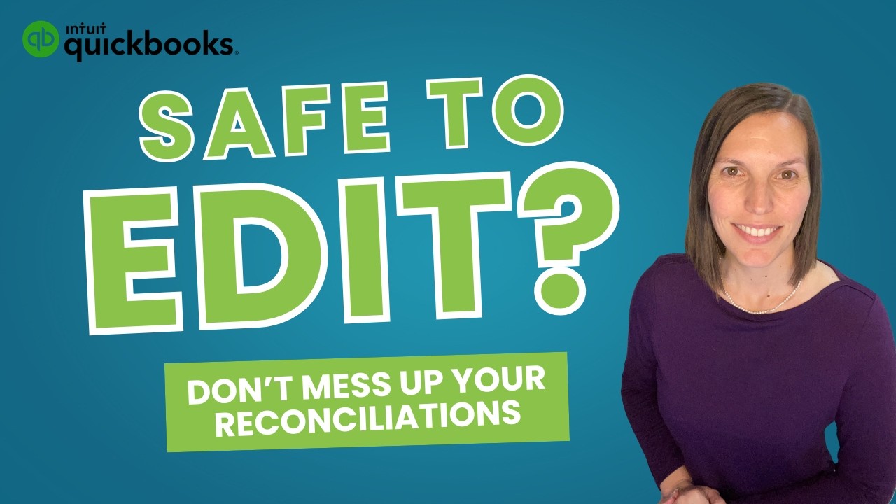 How to Edit Reconciled Transactions in QuickBooks Online - YouTube
