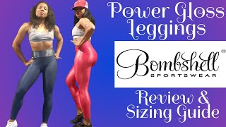 NEW Bombshell Sportswear POWER GLOSS LEGGINGS- The Best NEW Fitness Brand  Fit Size Guide Try On Haul 