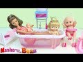 Barbie Bebek Yeni Oyuncak Küvetinde Bebek Yıkıyor Maşa Kıskanıyor Barbie Oyunları