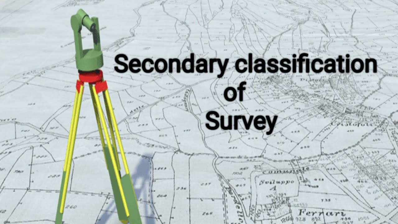 Survey 1| chapter 1| Secondary Classification in Hindi | Part -2