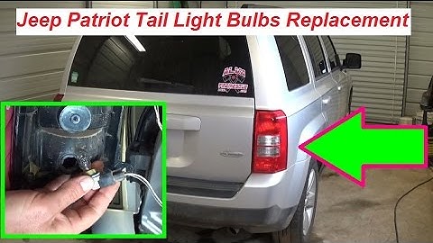Jeep Patriot Tail Light Replacement / Tail Light Bulbs Replacement. Brake Light Turn Signal