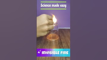 Science made simple: Create invisible fire #science #experiment