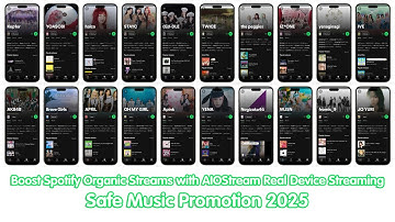 How to Boost Spotify Organic Streams with AIOStream Real Device Streaming |Safe Music Promotion 2025