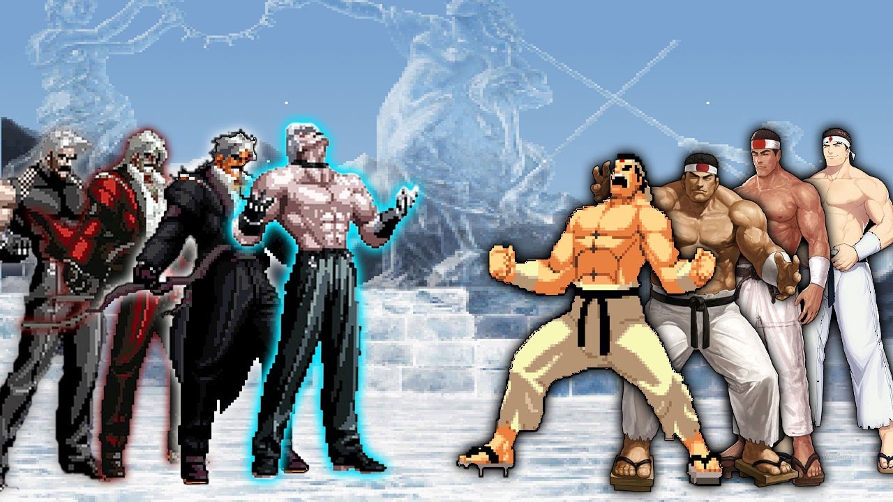 [Mugen KOF] Orochi Daimon Vs Rugal Bernstein Team