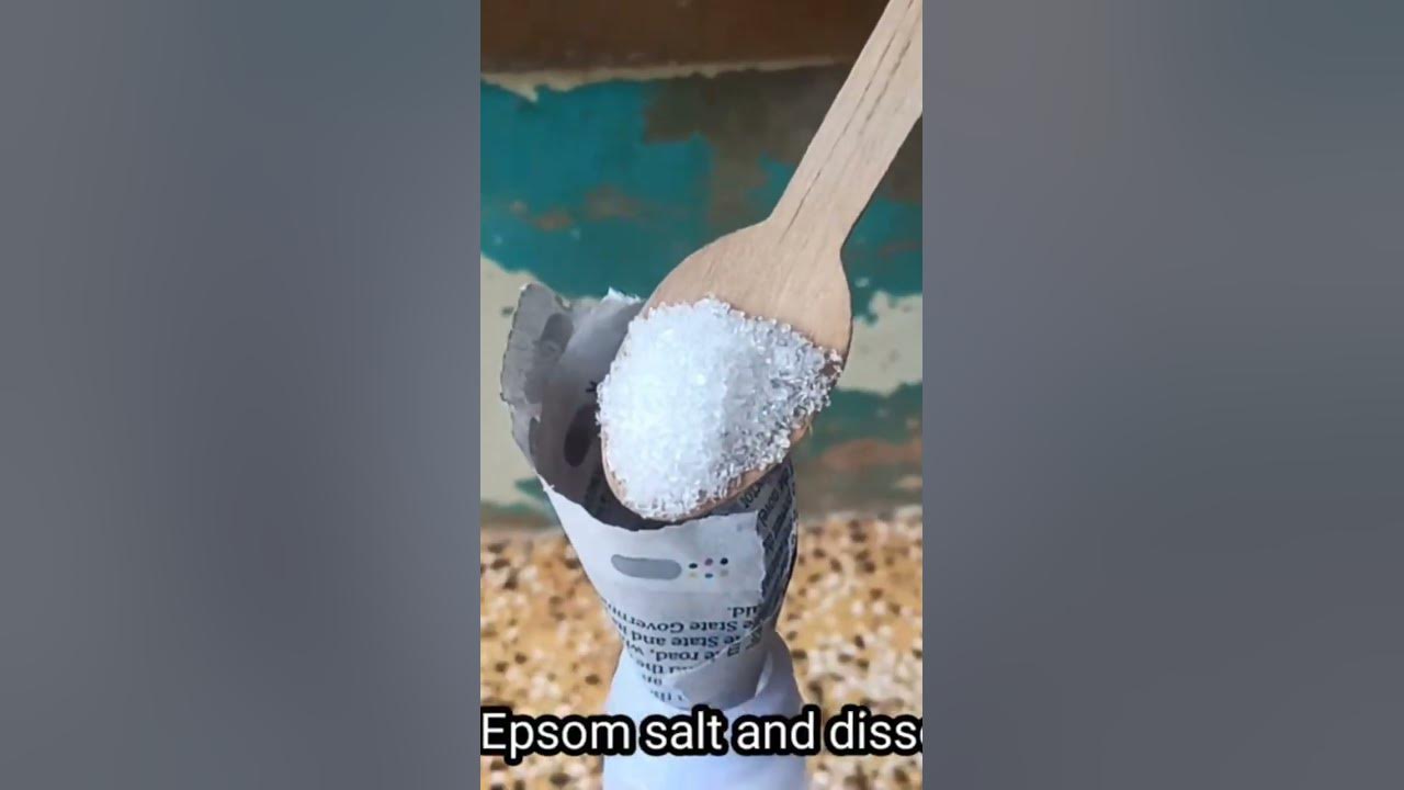 Epsom salt applying youtube