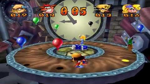 Crash Bash Walkthrough: Part 34 - Floor 4 Gold Relics 2/3