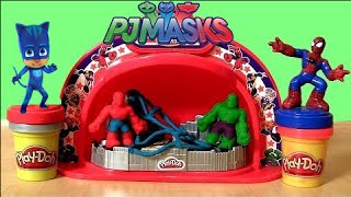 PJ Masks Play Doh - Spiderman VS PJ Masks - Spiderman Play doh - Toys for kids worldwide 2O16