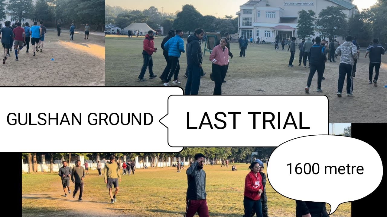 LAST DAY JKPSI RUNNING TRIAL IN Gulshan ground  