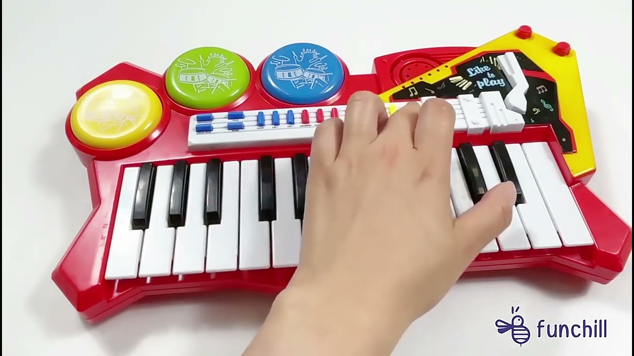 Digital Musical Instrument Toys Children Professional 25 Keys Drum Cool Electronic Piano Keyboard