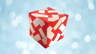 Origami Cube - 12 units- sonobe unit variations
