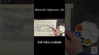Painting the initial steps of a spontaneous landscape in watercolor
