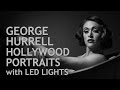 George Hurrell Hollywood Lighting with LED Lights