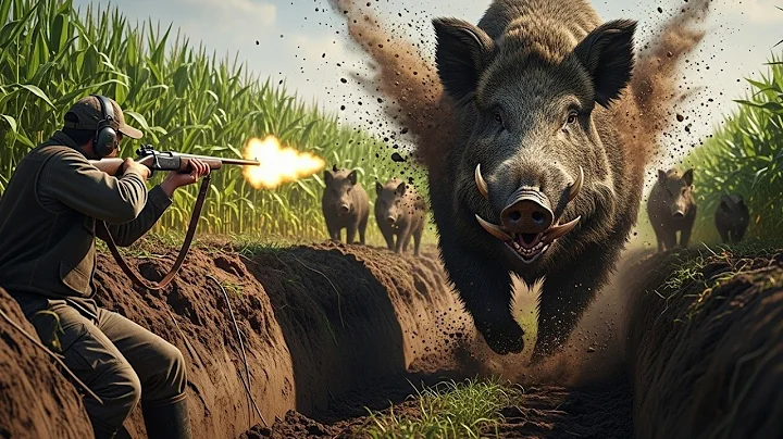 Epic Wild Boar Hunt: Hunters Battle Ferocious Beasts in the Wilderness!