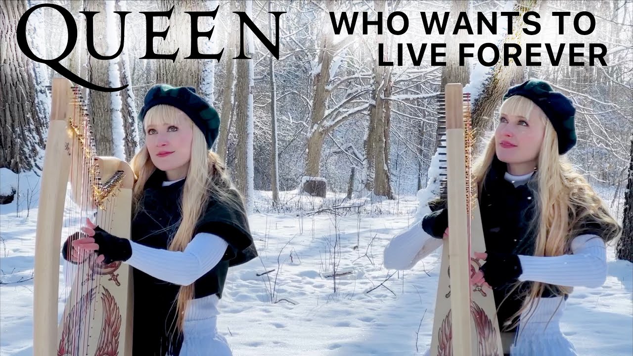 QUEEN - Who Wants to Live Forever (Harp Twins) from Highlander