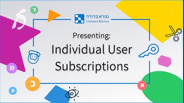 Gemara Berura Individual Subscriptions Video Letter
