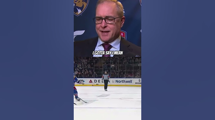 Paul Maurice On Barkov’s Unreal Pass #nhl #hockey