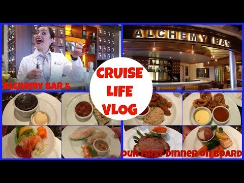 CRUISE LIFE VLOG: Carnival Dream - Alchemy Bar & Our First Dinner - Day 1: Part 3 - 동영상