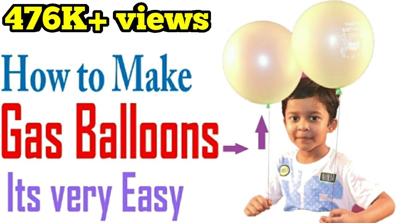 How to Make Gas Balloons at Home ,flying balloons,gas balloon at home