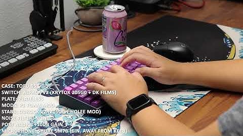 ANOTHER TOFU 65 PE Foam Mod Sound Test (ASMR) | Alpaca V2 | Plateless