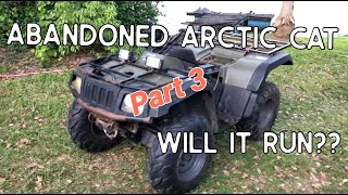 2002 Arctic Cat 375 4x4 ATV revival part 3 of 3. Time to get her done