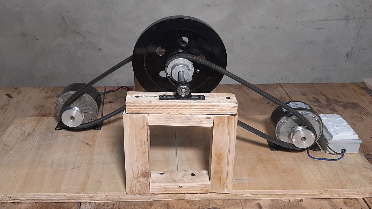 Flywheel Free Energy Generator _ How to Make Free Electricity at Home YouTube